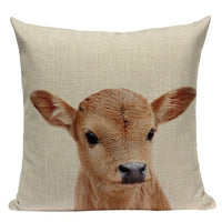 Housses de coussin bébé animaux sauvages 45 x 45 cm