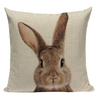Housses de coussin bébé animaux sauvages 45 x 45 cm