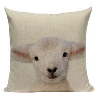 Housses de coussin bébé animaux sauvages 45 x 45 cm
