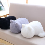 Peluche coussin en forme de chat de 33cm