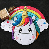 Serviette de plage humoristique originale, licorne, cupcake, donuts, burger, chien