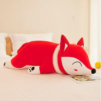 Peluche renard géant, oreiller ou coussin mignon de 35 à 90cm