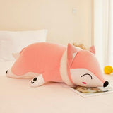 Peluche renard géant, oreiller ou coussin mignon de 35 à 90cm