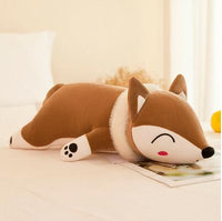 Peluche renard géant, oreiller ou coussin mignon de 35 à 90cm