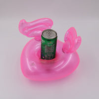 Bouée gonflable pour canette de bière. Porte gobelet flottant Licorne, Flamant rose
