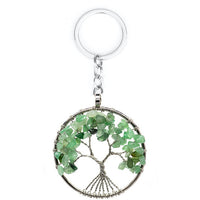 Pendentif collier arbre de vie yoga 7 chakras. Bijou en pierres de guérison naturelles