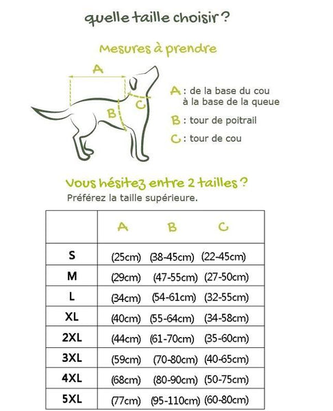 Manteau grand clearance chien 80 cm