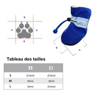 Chaussons pour chiens. Chaussures de pluie chaudes waterproof